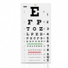 Tableau des yeux Snellen Eye Chart, 28 x 56 cm.