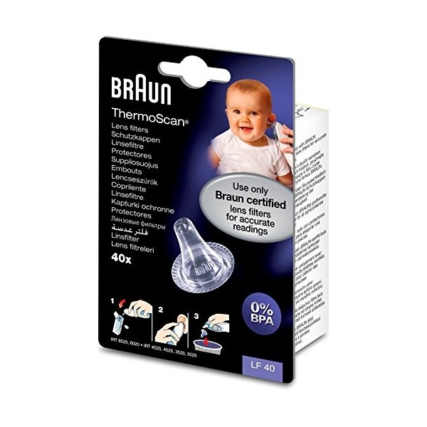 BRAUN ThermoScan Lot de 40 capuchons de protection