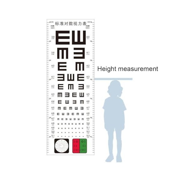 Fopytu Chartes Oculaires pour Les Examens des Yeux Tableau Dœil Étanche À Lœil Standard