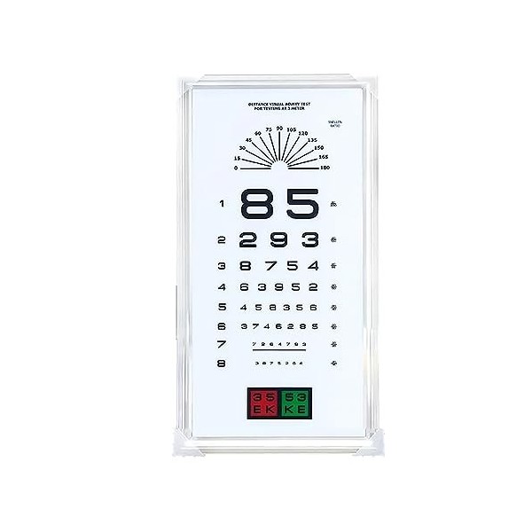 CENAP Tableau De Vision Oculaire, Caisson Lumineux À LED, Tableau Oculaire Logarithmique Standard, Éclairage Uniforme Et sans