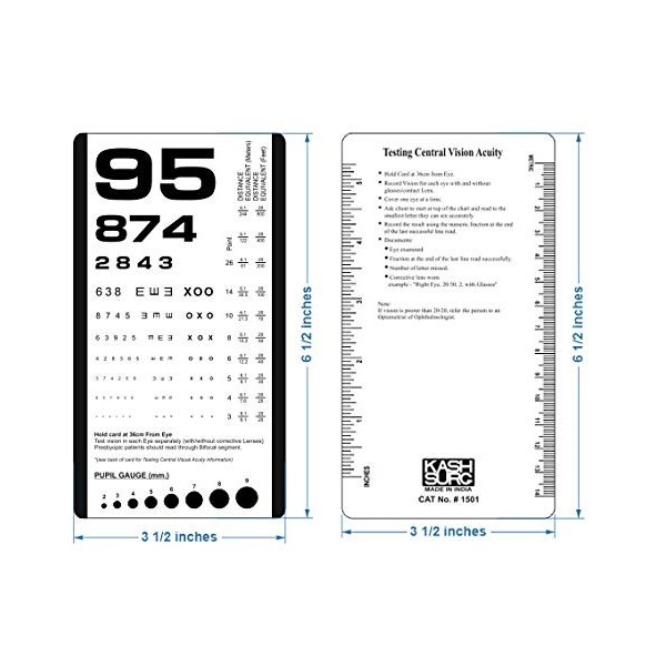 KSIPL Rosenbaum Carte de poche avec vision oculaire