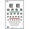 Illiterate Landolt"E" Eye Chart avec lignes rouges et vertes 6 m