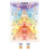 Chakra Mini-Poster Anatomie 34x24 cm medizinische Lehrmittel