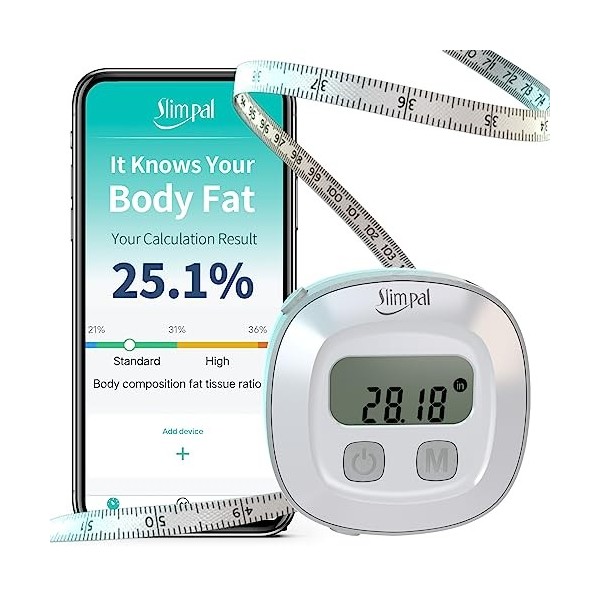 Slimpal Mètre ruban numérique intelligent pour le corps, la graisse