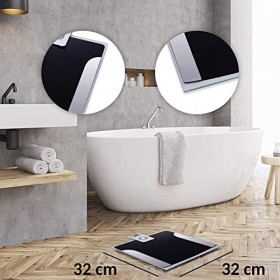 Pèse Personne avec Ecran LCD Déporté - Balance Transmission Infrarouge - Lecture Déporté Impédancemètre - Analyse Poids, Mass