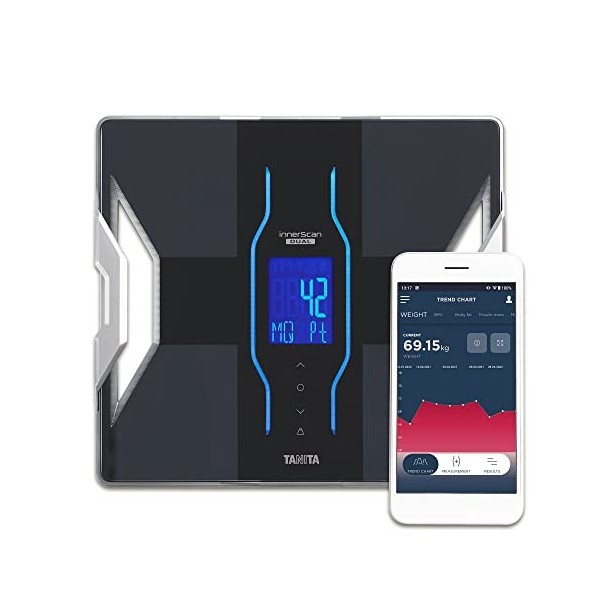 Tanita RD-953 Analyseur de composition corporelle Noir connecté Bluetooth My TANITA Healthcare App