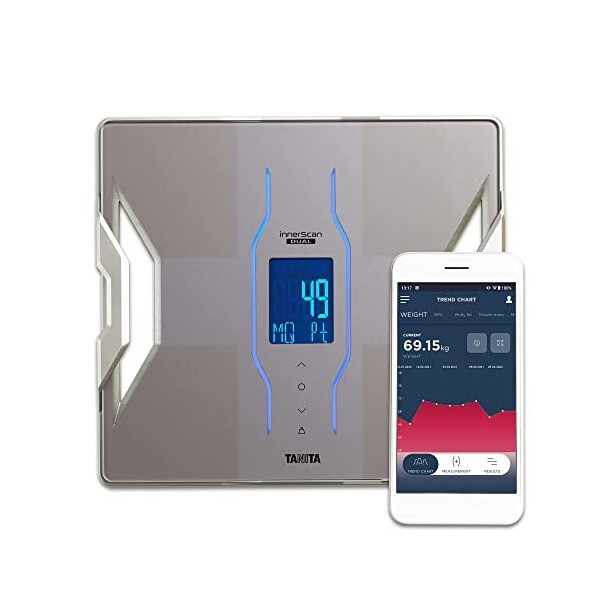 Tanita RD-953 Analyseur de composition corporelle Noir connecté Bluetooth My TANITA Healthcare App