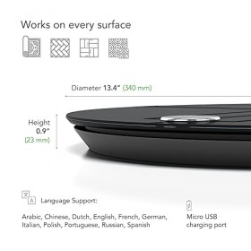 QardioBase 2 Balance Connectée et Analyseur Corporel – Noir Volcanique