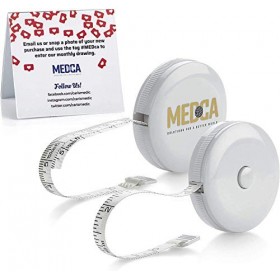 MEDca - Lot de 4 mètres à ruban pour mesurer le poids de la graisse - Règle rétractable pour calculer la graisse corporelle -