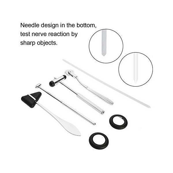 Solomi Percussion Hammer - 5 en 1 Marteau médical neurologique Musculaire réflexe de Diagnostic Marteau de Soins de santé per