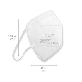 medisana FFP2 Masque respiratoire Masque anti-poussière, RM 100, masque anti-poussière Masque buccal 5 pièces emballées indiv