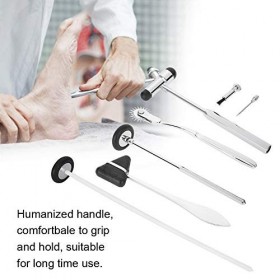 Lot de 5 fourches daccordage, kit de neurologie marteau neurologique réflexe neurologique avec tête triangulaire pointue en 