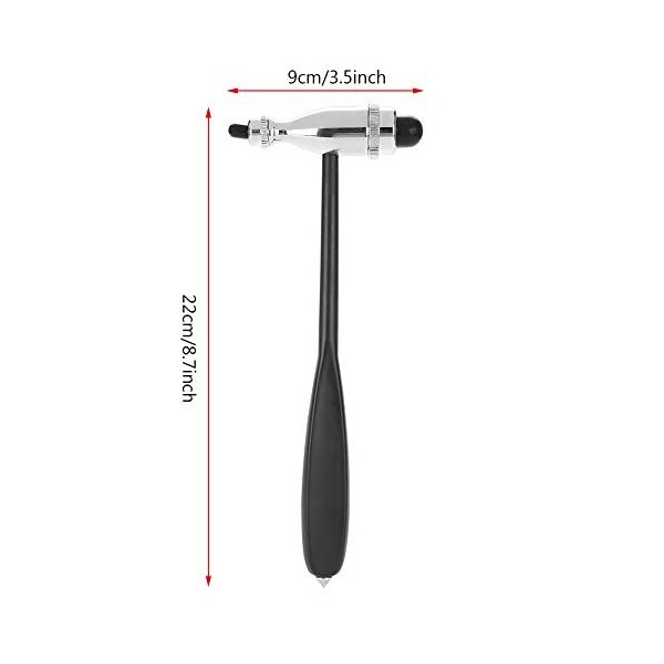 DEWIN Marteau Reflexe,Marteau Neurologique pour Soins de SantÃ Marteau Diagnostique de Reflexe Musculaire Marteau Ã ReflexeTr