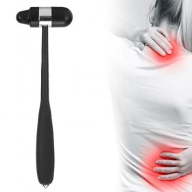Marteau Réflexe Dexamen Neurologique, Marteau Réflexe à Percussion à Tête en Silicone en Forme de T avec Poignée à Bout Poin