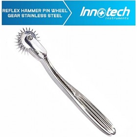 Innotech Jeu de 5 outils de diagnostic réflexe et neurologie avec roue nerveuse, marteau à réflexe, ciseaux à bandages et fou