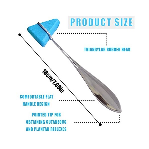 Neuro Reflex Hammer, Percussion Reflex Hammer, Taylor Neurological Reflexes, pour les réflexes cutanés et les réactions de su