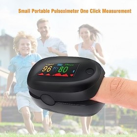 Oxymetre de Doigt, Oxymètre de Pouls, pour Mesurer la Fréquence du Pouls et la Saturation en Oxygène，Oxymètre pour le Sport b