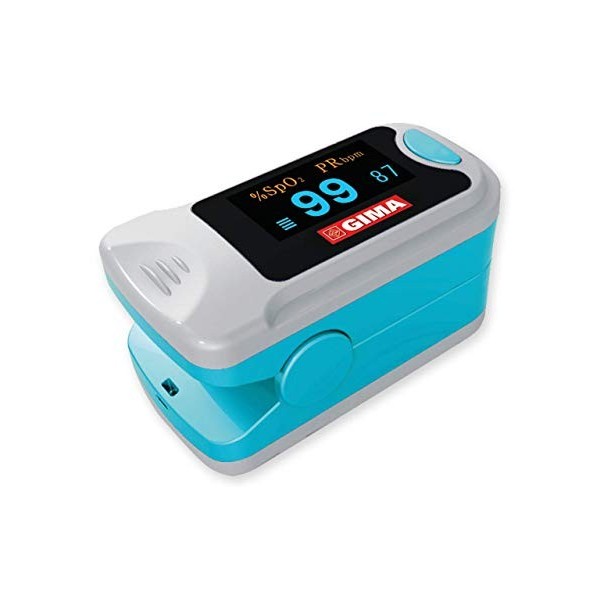 GIMA SATURIMETER OXY-3, oxymètre de pouls au doigt portable professionnel, mesure le niveau doxygène dans le sang et la fréq