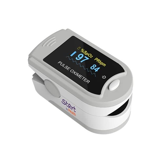 iHealth Oxymètre de Pouls PO2, Blanc