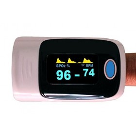 Oxymètre de pouls doigt digital fréquence cardiaque SPO2 - Couleur: Gris