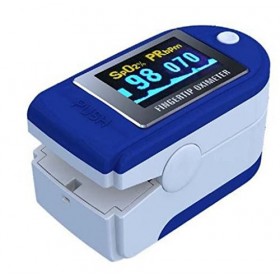 Oxymètre de pouls Pulox PO-200 bleu pour le doigt saturometre SpO2 pour  mesurer la saturation en oxygène du sang
