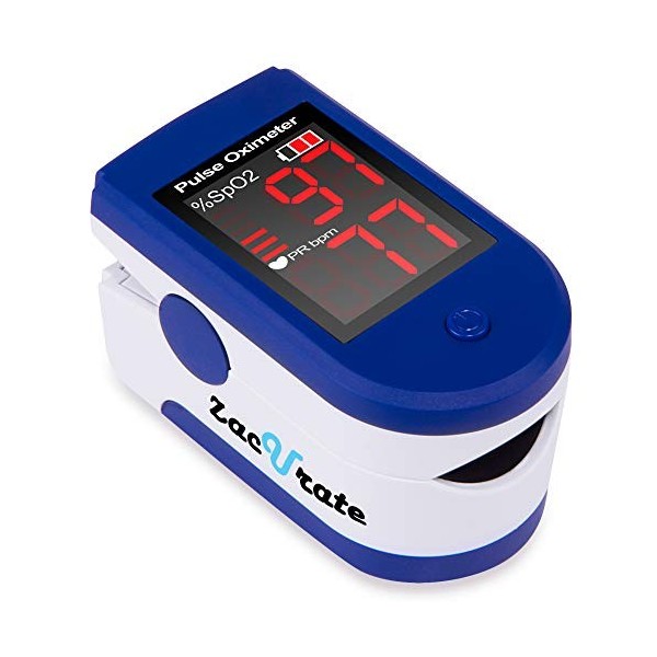 Oxymetre de Pouls Bluetooth Vibeat, saturometre de doigt professionnel avec  écran OLED, Mesure saturation en oxygene, fréquen