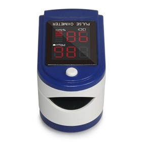 Oxymètre de pouls/cardiofréquencemètre CMS-50 DL Mesure de la saturation pulsée en oxygène SPO2 avec écran LED, fourni avec