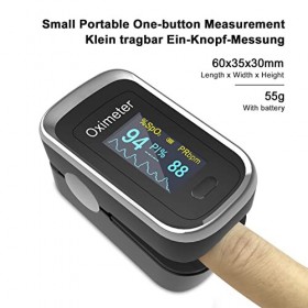 Saturometre, oxymetre de doigt avec diagramme à barres de pouls, oxymètre avec affichage numérique portable OLED, oxymetre po