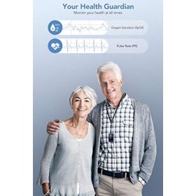 AGPTEK Oxymètre de Pouls Professionnel Électronique Numérique, Moniteur de Saturation de lOxygène avec Optique Infrarouge Ad