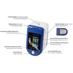 Doigt oxymètre de pouls PO-250 avec Software & Data Cable et la couleur de forme donde SpO2