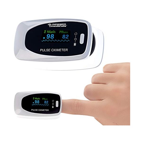 Oxymètre de pouls haute précision à écran couleur V2 [Newgen Medicals]