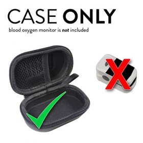 TUDIA EVA Étui Vide pour oxymètre de pouls du Bout des Doigts Moniteur de Saturation en oxygène dans Le Sang, Petit étui de T