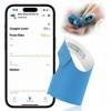 Oxymetre Bebe Sock, Suit Le Niveau doxygène, Fréquence Cardiaque et Mouvements, Saturometre Bebe avec Bluetooth et APP, Oxym