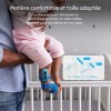 Oxymetre Bebe Sock, Suit Le Niveau doxygène, Fréquence Cardiaque et Mouvements, Saturometre Bebe avec Bluetooth et APP, Oxym