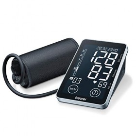 Beurer BM 58 Tensiomètre à bras avec interface USB, deux mémoires utilisateur de 60 mesures & PO 45 Oxymètre de pouls, mesure
