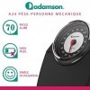 Adamson A24 Balance Pèse Personne Analogique - Nouveauté 2023 - Jusquà 160kg, Surface Antidérapante, Chiffres Extra Larges, 