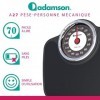 Adamson A27 Balance Pèse Personne Analogique - Nouveauté 2023 - Jusquà 160kg, Surface Antidérapante, Chiffres Extra Larges, 