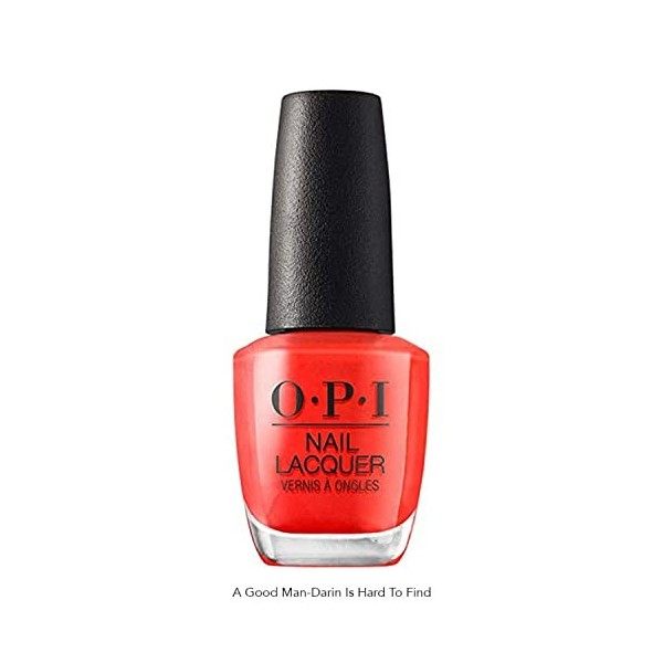 OPI Nail Lacquer - Vernis à Ongles classique - A Good Man-darin is Hard to Find - Couleur : orange - Qualité professionnelle 