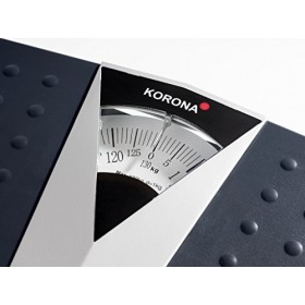Korona 76620 Henry Pèse-personne mécanique Gris – Pèse-personne précise pour personnes jusquà 130 kg – Balance analogique