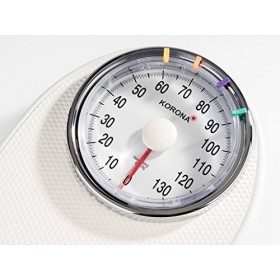 Korona Hugo Pèse-personne analogique Plage de pesée max. -136 kg blanc