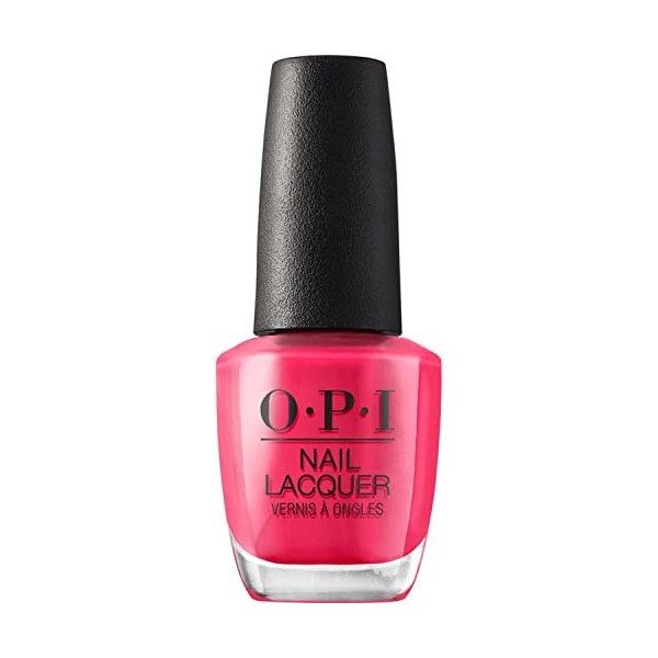 OPI Nail Lacquer - Vernis à Ongles classique - Charged Up Cherry - Couleur : rose rouge - Qualité Professionnelle - 15ml