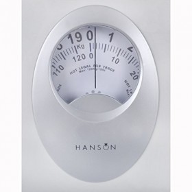 Hanson H61&nbsp;Pèse-personne mécanique à affichage large Blanc