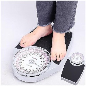 Pèse-personne mécanique, grand cadran analogique, mesure précise for hôtels/gymnase/famille/salle de bain.