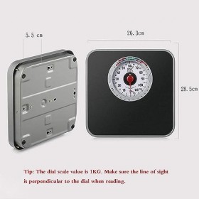 Pèse-Personne mécanique, Balance mécanique de précision, sans batterie, grand cadran, clair et facile à lire, corps entièreme