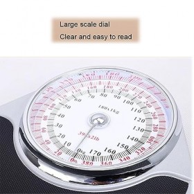 Balances mécaniques for le poids corporel, grand cadran analogique, conception de réglage manuel du zéro de la balance mécani