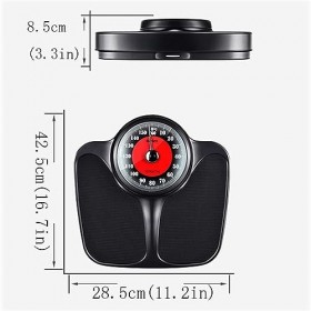 Pèse-personne analogique for le poids corporel, pèse-personne mécanique, ressort en acier à haute teneur en carbone, mesure 