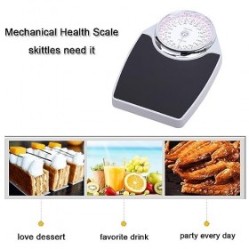 Balance mécanique, acier laminé à froid, grand cadran analogique, facile à lire, balance rétro, pesée précise avec revêtement