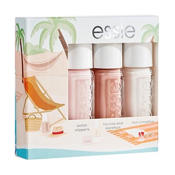 ESSIE - Coffret Mini Trio Summer 2022 - ballet slippers, topless & barefoot, marshmallow