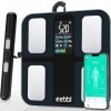 Pèse-personne numérique avec capteur de graisse corporelle et app, Analyseur corporel, Validé cliniquement, Avec 8 capteurs d