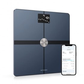 Withings Body + - Balance connectée WIFI Avec Analyse de la Composition Corporelle Poids, Masse Grasse/Musculaire/Osseuse, E